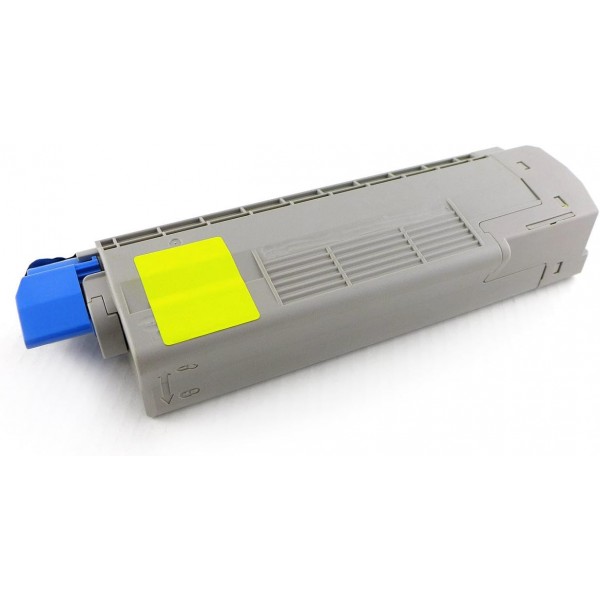 Green2Print 토너 노란색 6000페이지는 OKI C610DM, C610용 OKI 44315305 토너 카트리지를 대체합니다.