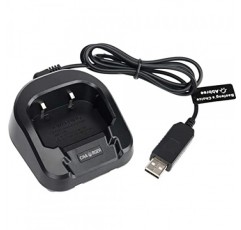 휴대용 Baofeng UV-82 UV-82HP UV-82L 시리즈 양방향 라디오용 표시 등이 있는 Baofeng USB 케이블 배터리 충전기