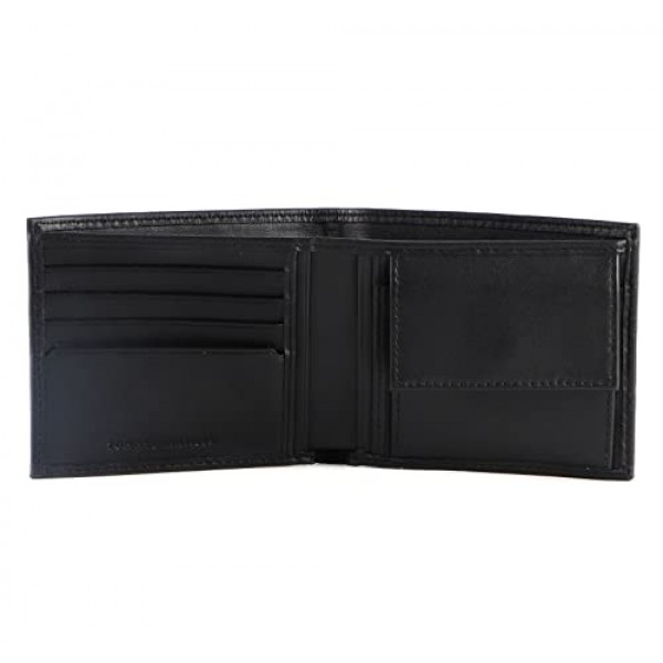 Tommy Hilfiger TH 프리미엄 가죽 CC 및 코인 블랙