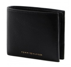 Tommy Hilfiger TH 프리미엄 가죽 CC 및 코인 블랙