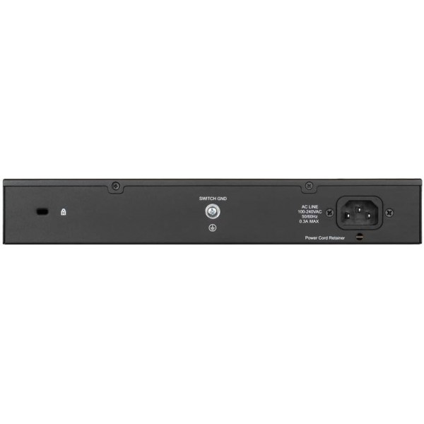 D-Link DGS-1100-24V2 기가비트 스마트 스위치(24포트, 10/100/1000Mbit/s, 손쉬운 플러그 앤 플레이 설치, 팬리스), 블랙