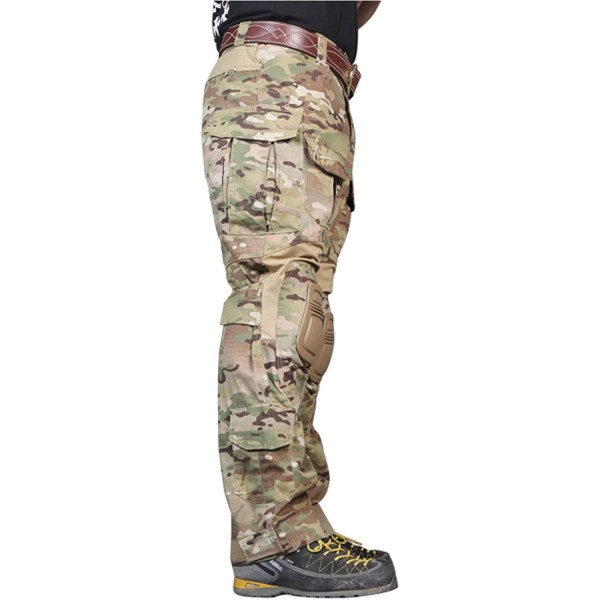 휴먼 밀리터리 Paintball Wargame Pants Combat Gen3 Tactical Pants & Knee Pads Multicam MC L (34)