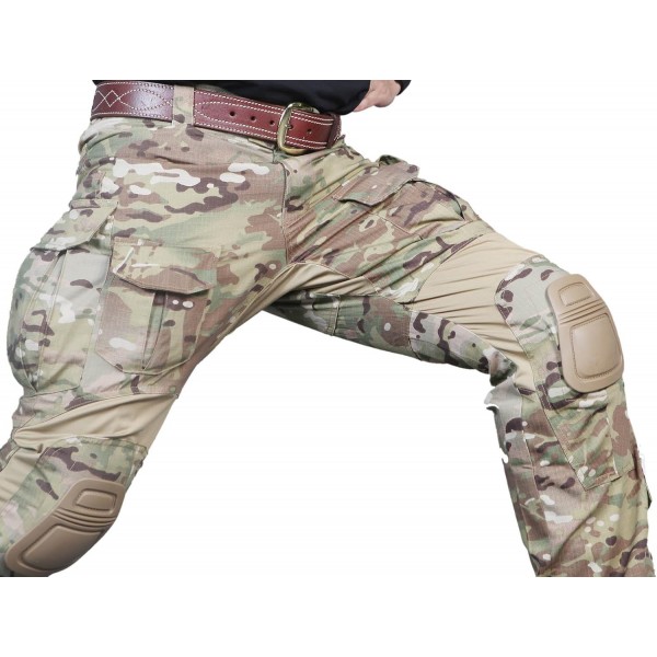 휴먼 밀리터리 Paintball Wargame Pants Combat Gen3 Tactical Pants & Knee Pads Multicam MC L (34)