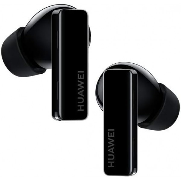 HUAWEI FreeBuds Pro AP52 어댑터, 스마트 잡음 제거 기능이 있는 진정한 무선 블루투스 이어버드, 3-마이크 시스템, 빠른 무선 충전, 카본 블랙.