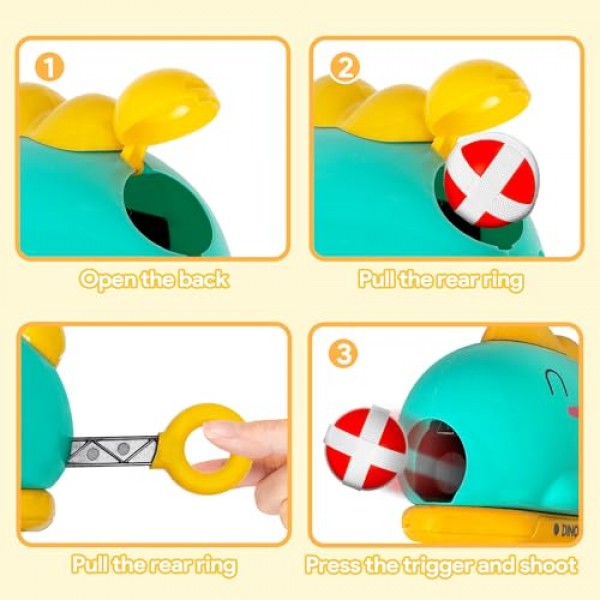 Ambfina 야외 장난감 선물 3 4 5 6 세 소년 어린이, 공룡 야외 게임 어린이를위한 다트 보드 장난감 3-5 6-8 세, 3 4 5 6 세 소년 어린이를위한 생일