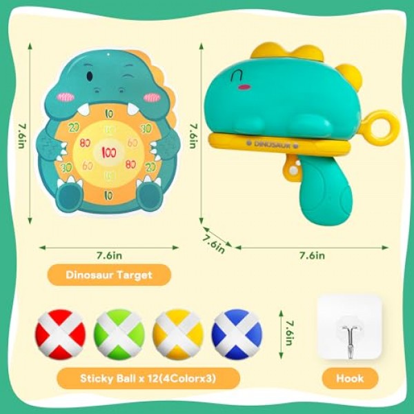 Ambfina 야외 장난감 선물 3 4 5 6 세 소년 어린이, 공룡 야외 게임 어린이를위한 다트 보드 장난감 3-5 6-8 세, 3 4 5 6 세 소년 어린이를위한 생일