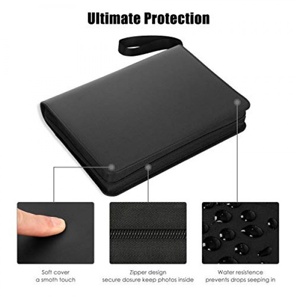 Fujifilm Instax Mini 11 90 70 9 8+ 8 LiPlay 즉석 카메라용 540 포켓 사진 앨범, Polaroid Snap SnapTouch PIC-300 Z2300 즉석 카메라, Kodak Smile Printomatic 즉석 인쇄 카메라(검은색)