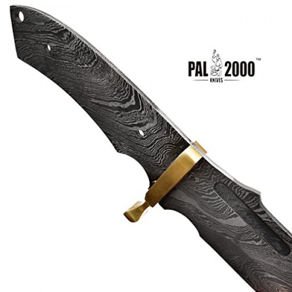 PAL 2000 나이프 맞춤형 수제 다마스커스 강철 블랭크 블레이드 세르빈 나이프 - 블레이드 블랭크(2050)