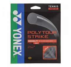 YONEX 폴리 투어 스트라이크 테니스 스트링 블랙