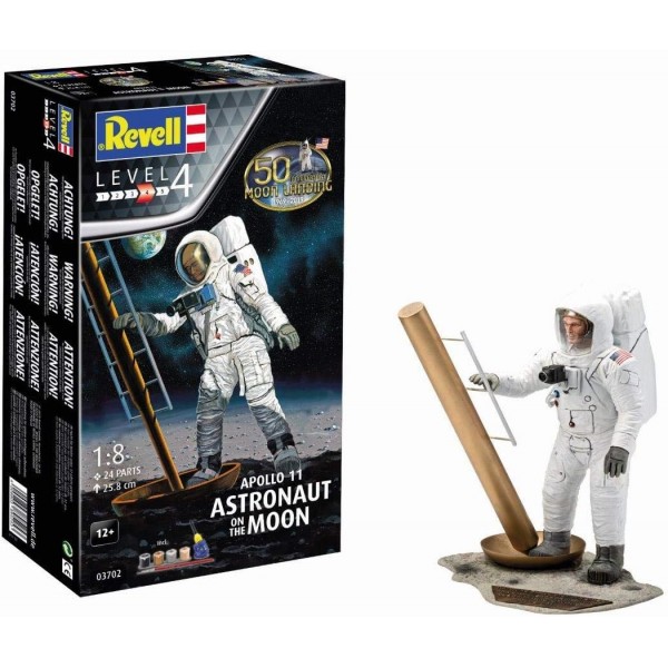 Revell 3702 03702 Apollo 11 Astronaut on The Moon Space 모델 키트 1:8