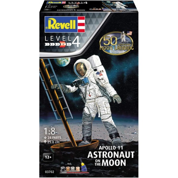 Revell 3702 03702 Apollo 11 Astronaut on The Moon Space 모델 키트 1:8