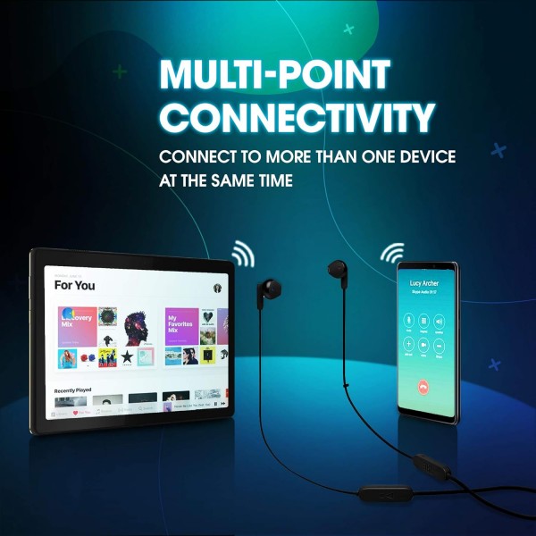 JBL TUNE 215 BT - 블랙 색상의 블루투스 인이어 헤드폰 - 케이블 없이도 울려 퍼지는 중저음 - 단 한 번의 배터리 충전으로 최대 16시간 재생 블랙 싱글