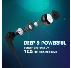 JBL TUNE 215 BT - 블랙 색상의 블루투스 인이어 헤드폰 - 케이블 없이도 울려 퍼지는 중저음 - 단 한 번의 배터리 충전으로 최대 16시간 재생 블랙 싱글