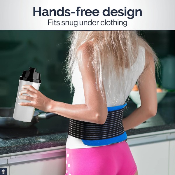 Gelpacks 직접 재사용 가능 콜드 테라피 압축 스트랩 젤 팩 + 랩(대형)