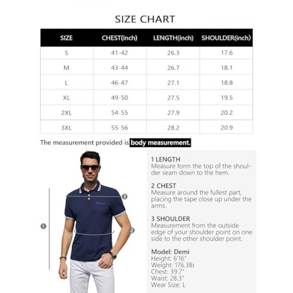 PINDODA 남성용 코튼 피케 골프 폴로 셔츠 캐주얼 반소매 클래식 폴로 셔츠 버튼 다운 셔츠