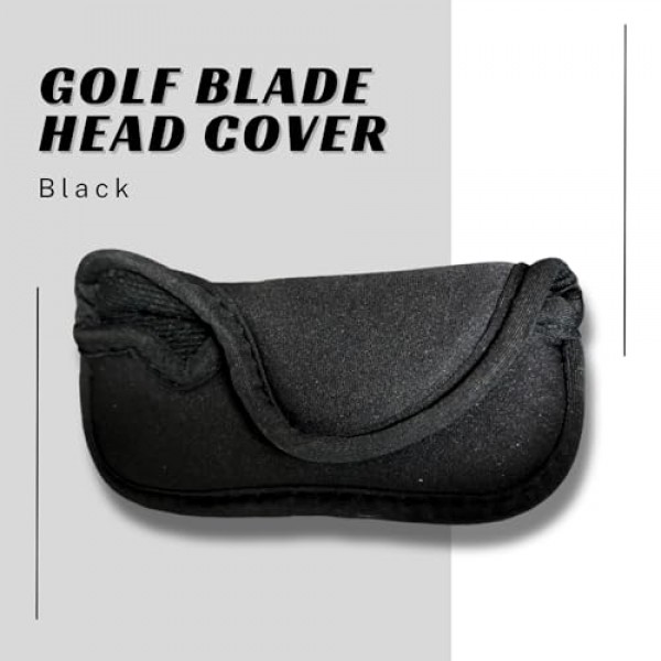 블랙 골프 퍼터 헤드 커버 네오프렌 클럽 헤드 커버 블레이드 퍼터에 적합 오른손잡이 퍼터 클럽에 적합
