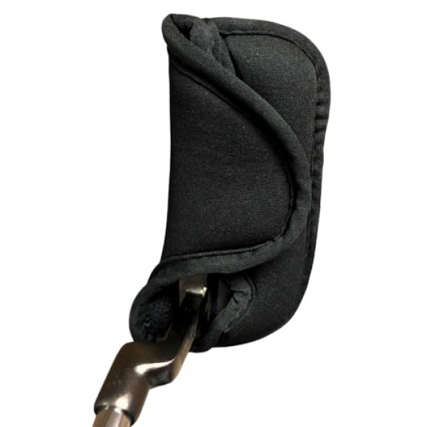 블랙 골프 퍼터 헤드 커버 네오프렌 클럽 헤드 커버 블레이드 퍼터에 적합 오른손잡이 퍼터 클럽에 적합