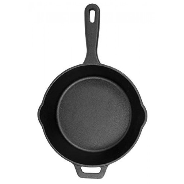 Pit Boss 14인치 주철 깊은 프라이팬(뚜껑 포함), 검정색