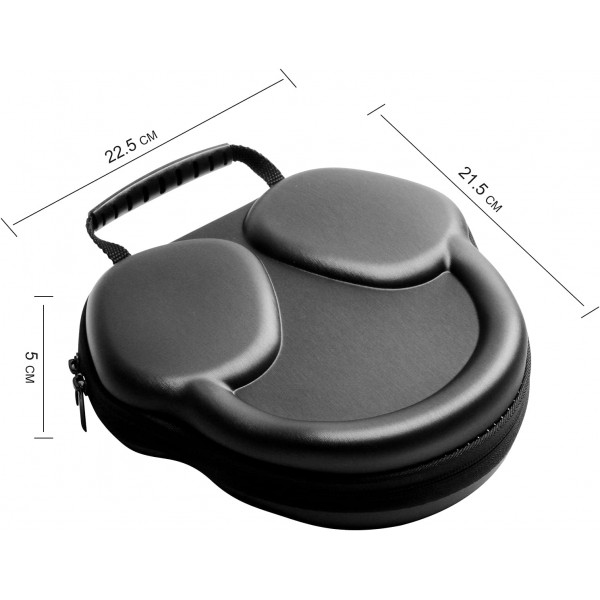 SHEAWA EVA 여행용 휴대용 케이스 Airpods Max 헤드셋 휴대용 헤드폰 방수 보관 가방 보호 케이스 핸드백(파란색)