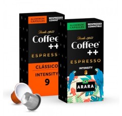 커피플러스 선물세트 ARARA + CLASSIC| 커피 애호가를 위한 바구니 | 고메 박스 샘플러 |스페셜티 에스프레소 캡슐 │네스프레소 오리지널 머신과 호환 가능 | 10개 단위 상