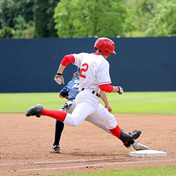 Youper 청소년 야구 및 소프트볼 양말 종아리 길이(2쌍)