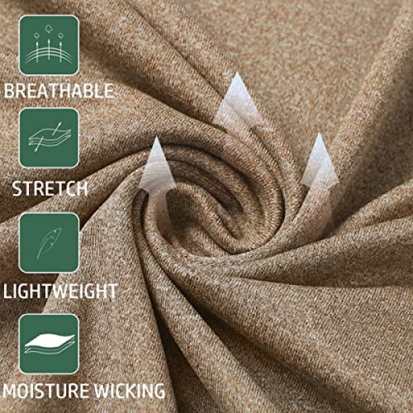 MANSDOUR 남성용 속건성 액티브 스포츠 셔츠 쿼터 지퍼 긴 소매 러닝 풀오버 탑 야외 운동복