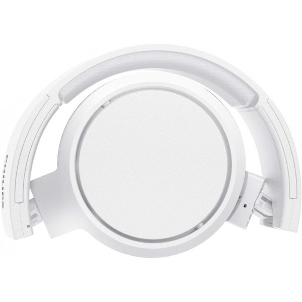 PHILIPS 헤드폰 Bluetooth 마이크/무선, 소음 차단, 29시간 재생, 고속 충전, BASS 부스트 버튼 오버이어 TAH5205WT/00 화이트 2020/2021