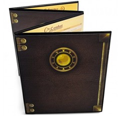 Stratagem The Master's Tome 4패널 커스터마이징 가능한 GM 화면(무료 삽입 포함) – Dry Erase, Dungeon & Game Master Access for Tabletop RPG Campaigns (Black) : Toys & Games