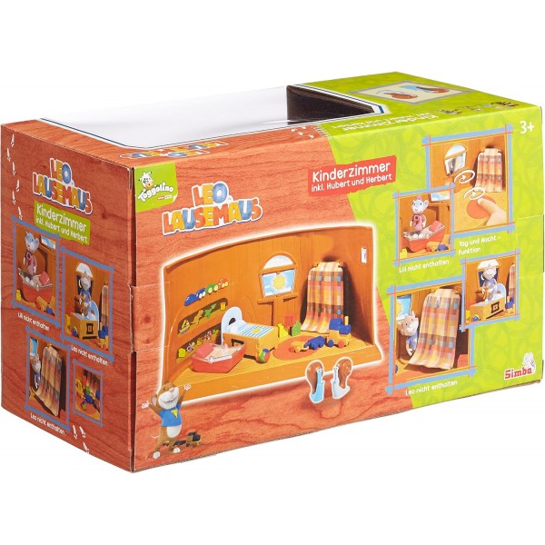 Simba 109222764 Hubert + Herbert가 있는 Leo Lausemaus 어린이 방