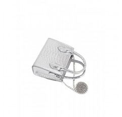 GORGLITTER 여성용 소형 크로스 바디 백 미니 지갑 메탈릭 악어 프린트 더블 핸들 사첼 숄더백 지갑