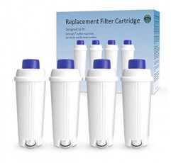 DeLonghi 필터 DLSC002용 커피 정수 필터 교체, ECAM, ESAM, ETAM, BCO, EC 시리즈와 호환되는 커피 머신 필터(4개 팩)