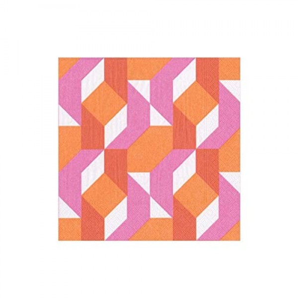 Caspari 13880C 냅킨 칵테일, 멀티컬러