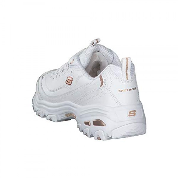 Skechers, 11422 BKW, D'Lites Extreme, 여성용 트레이너(11931 Wtrg) - 화이트 로즈 골드, 사이즈: 36 EU