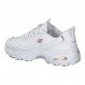 Skechers, 11422 BKW, D'Lites Extreme, 여성용 트레이너(11931 Wtrg) - 화이트 로즈 골드, 사이즈: 36 EU
