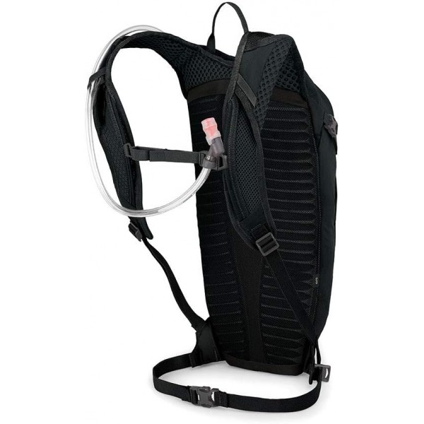 Osprey 유럽 남성용 시스킨 8 하이드레이션 팩 2.5L 유압식 LT 리저버 원 사이즈 옵시디언 블랙