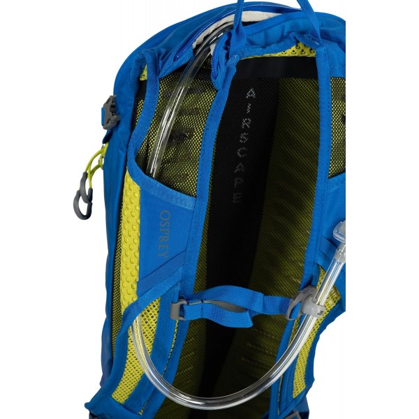 Osprey 유럽 남성용 시스킨 8 하이드레이션 팩 2.5L 유압식 LT 리저버 원 사이즈 옵시디언 블랙