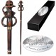 Death The Noble Collection Eater Swirl 캐릭터 완드 - 14인치(35cm) Wizarding World Wand with Name Tag - 해리 포터 영화 세트 영화 소품 완드