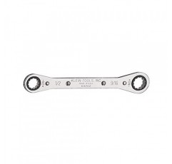 Klein Tools 68202 래칫팅 박스 렌치 1/2인치 x 9/16인치(역 래칫팅 및 크롬 도금 마감 포함)