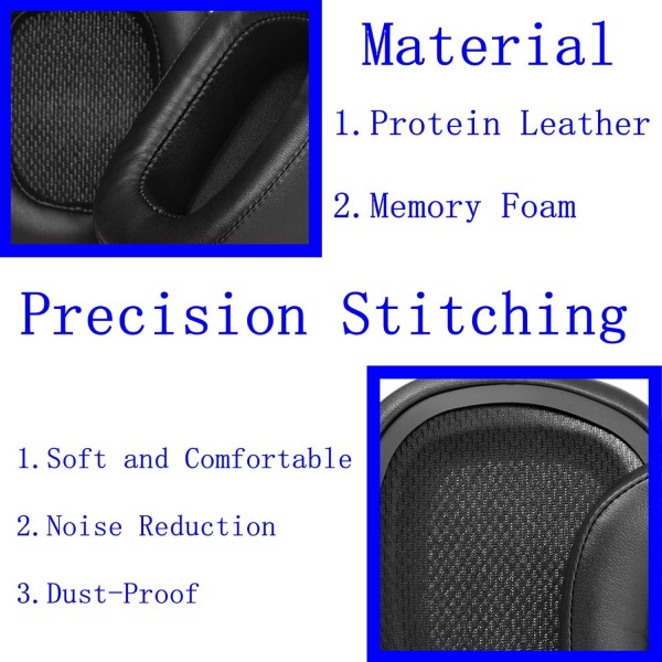 G930 헤드셋 이어 패드 업그레이드 Logitech G930 G930s 430 G432 헤드폰과 호환되는 교체용 이어패드 이어패드 이어컵 부품(헤드밴드+단백질 가죽) 헤드밴드+단백질 가죽