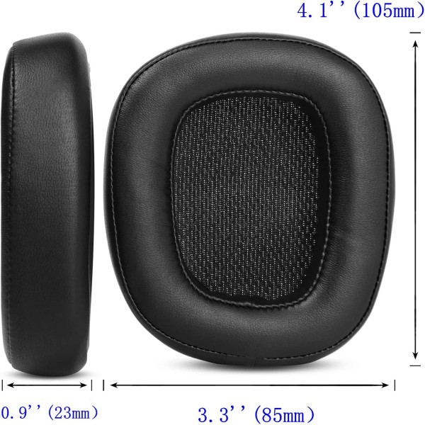 G930 헤드셋 이어 패드 업그레이드 Logitech G930 G930s 430 G432 헤드폰과 호환되는 교체용 이어패드 이어패드 이어컵 부품(헤드밴드+단백질 가죽) 헤드밴드+단백질 가죽