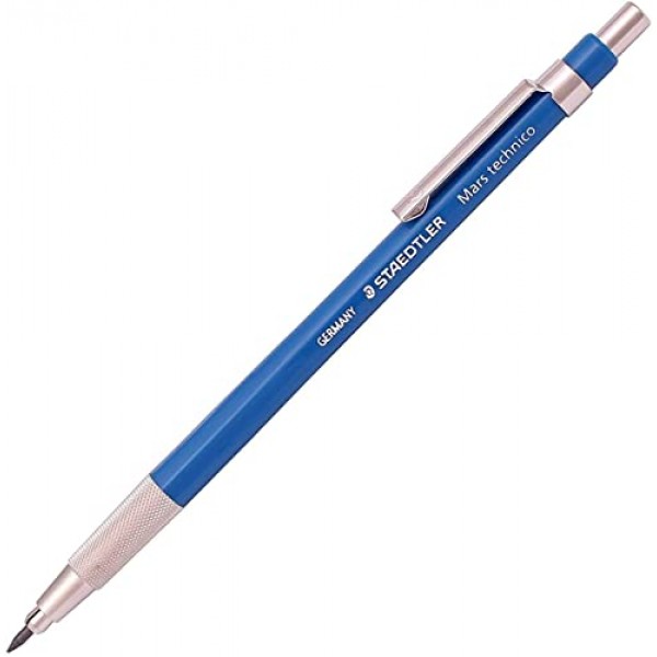 Staedtler Mars Technico 780C 기계식 리드 홀더, 초안 드로잉용 클러치 연필, 아트 스케치 샤프너(5개 팩)
