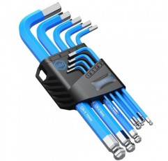 VORXEON 9PCS 알렌 렌치 육각 키 세트 1.5mm-10mm, 미터법 긴 볼 엔드 알렌 키 세트 자전거 오토바이 수리 가구 조립 가정용 DIY에 대한 보이는 코딩이있는 L 키