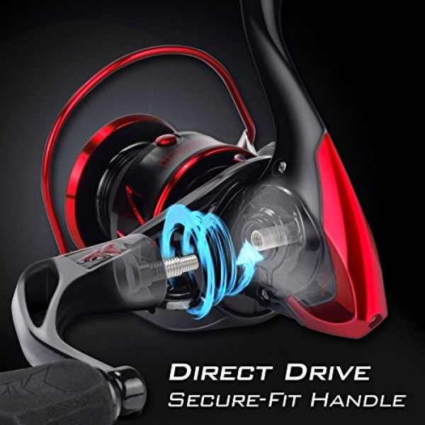 KastKing Sharky III 낚시 릴 - 새로운 스피닝 릴 - 탄소 섬유 39.5 LB 최대 드래그 - 바닷물 또는 담수용 10+1 스테인레스 BB - 특대 샤프트 - 최고 가치!