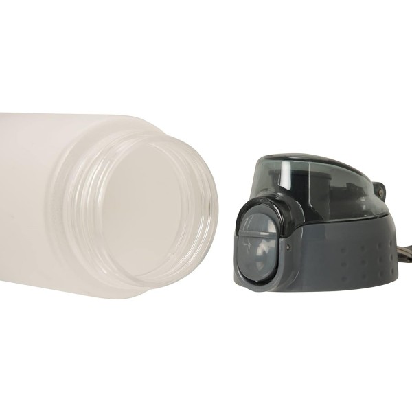 Mountain Warehouse Ombre 압력 캡 병 - 600ml 물병 BPA 무료 물린 밸브 누출 방지 뚜껑이 있는 마시는 병 - 홈 체육관 사무실 회색 원 사이즈