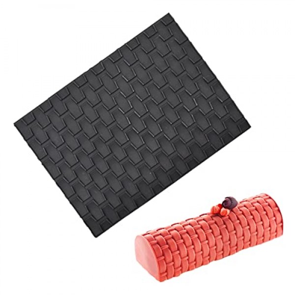 브레이드 디자인 퐁당 인상 매트 실리콘 껍질 질감 레이스 금형 무스 스위스 롤 케이크 Sugarcraft 금형