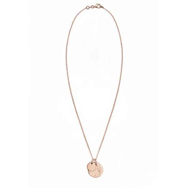 Elli 목걸이 플라크 동전 Geo-Organic Look 925 실버