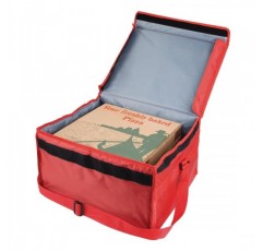 Vogue Hot Food 피자 배달 가방, 레드, 재질: 절연 나일론, 크기: 420(H) x 350(W) x 250(D)mm, 테이크아웃 레스토랑 가정 배달 또는 가정용, 인서트 별도 판매 | S483