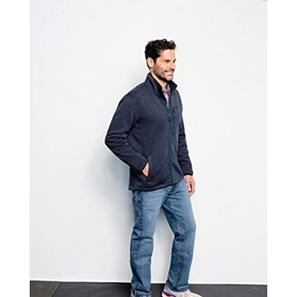 Orvis 남성 재활용 스웨터 플리스 재킷