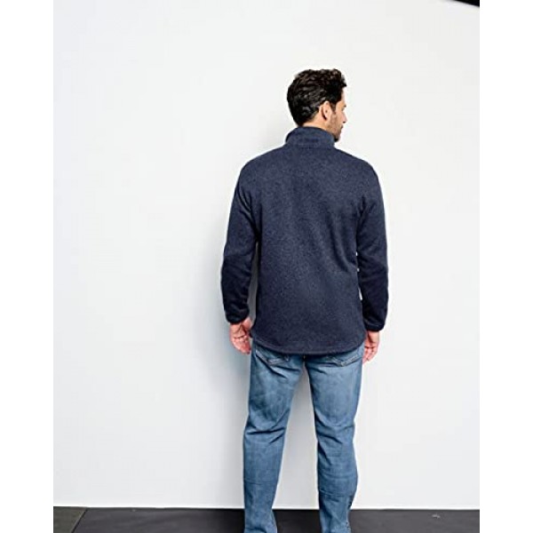 Orvis 남성 재활용 스웨터 플리스 재킷