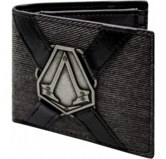 Ubisoft Assassins Creed Syndicate 실버 심볼 그레이 지갑 지갑